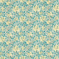 Honeysuckle Outdoor Fabric - Teal/Soft Lemon - Morris & Co - 227123 - Premier Wallcovering