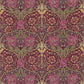 Honeysuckle & Tulip Fabric - Wine/Bayleaf - Morris & Co - DMORHO204 - Premier Wallcovering