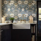 Honeysuckle & Tulip Wallpaper - Woad/Thyme - 217371 - Morris & Co