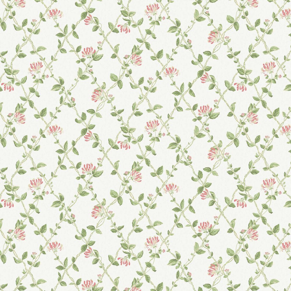 Honeysuckle Wallpaper - Green - Boråstapeter - 8852 - Premier Wallcovering