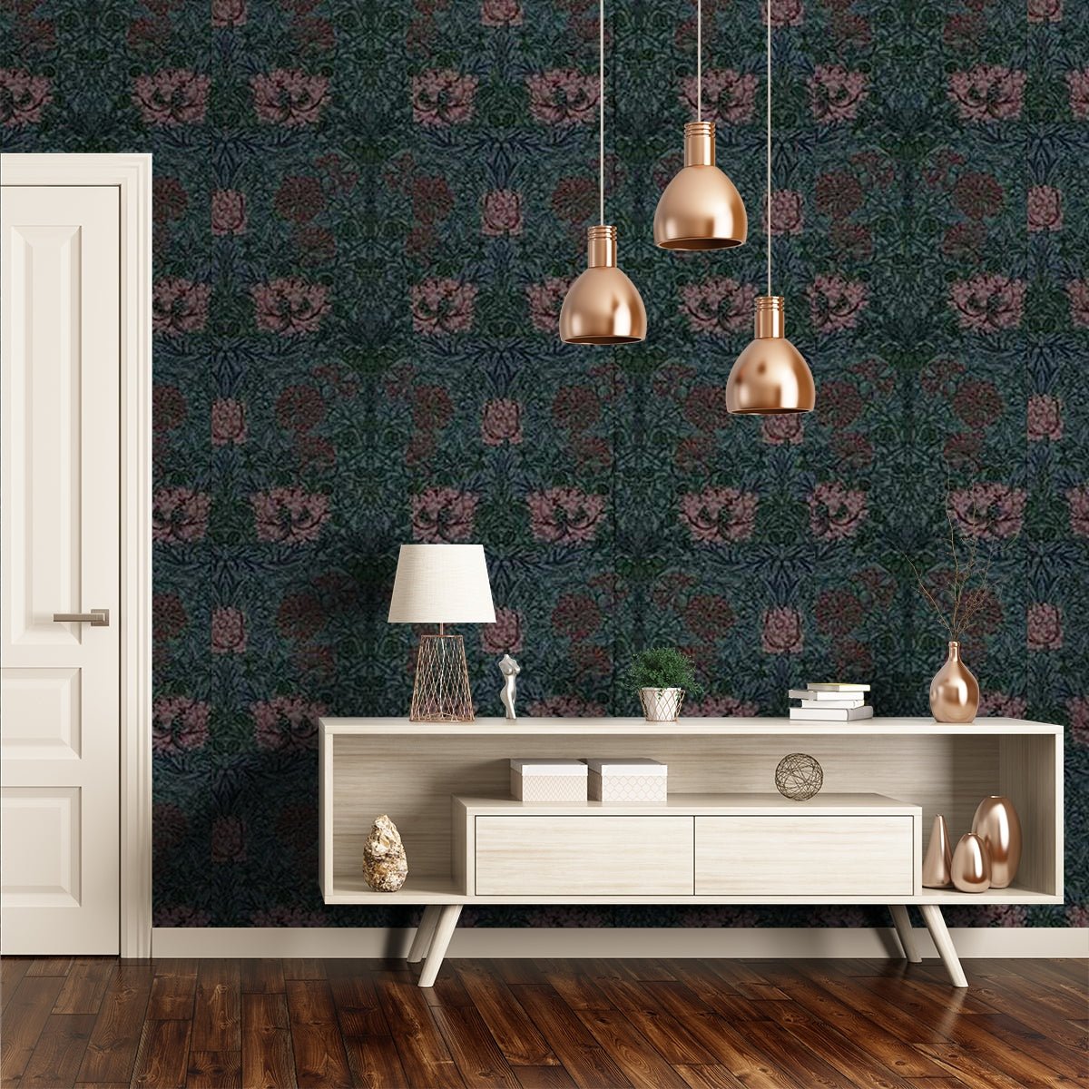 Honeysuckle Wallpaper - Petrol - House of Hackney - 1-WA-HON-DI-PET-XXX