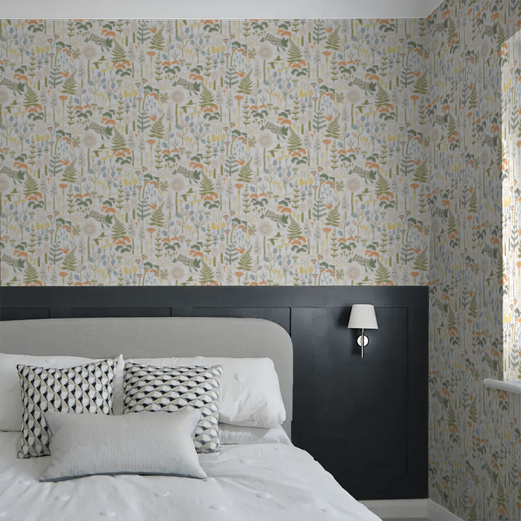 Hoppmosse Wallpaper - White - Boråstapeter - 1450 - Premier Wallcovering