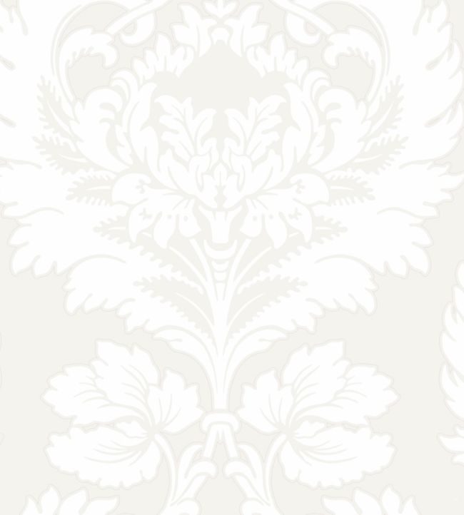 Hovingham Wallpaper - Chalk on White - 88/2008 - Cole & Son - Premier Wallcovering