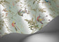 Hummingbirds Wallpaper - Multi, Old Olive on Duck Egg Mica - 124/1007 - Cole & Son - Premier Wallcovering
