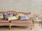 Hummingbirds Wallpaper - Rose & Olive on Grey - 124/1003 - Cole & Son - Premier Wallcovering