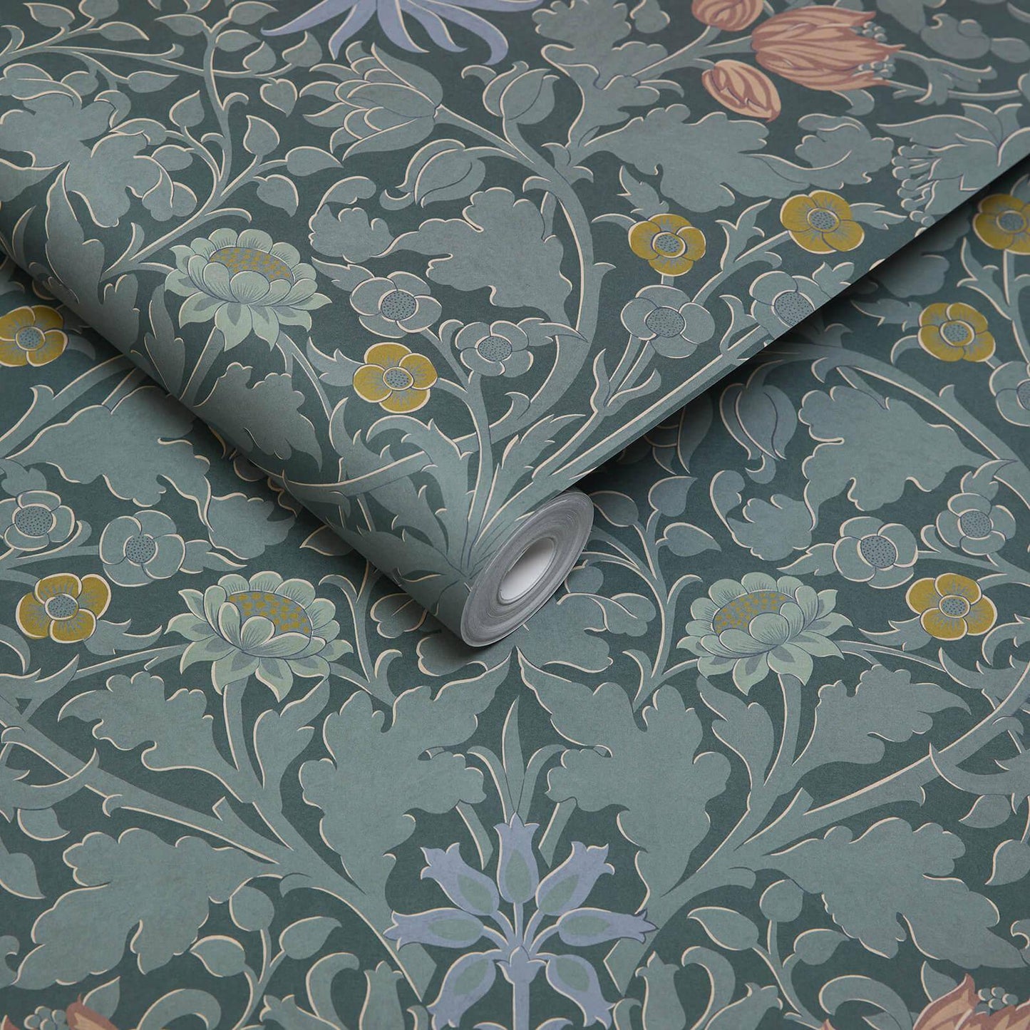 1-WA-HYA-DI-EUP-XXX - Hyacinth Novellus Wallpaper - Euphorbia - House of Hackney