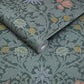 1-WA-HYA-DI-EUP-XXX - Hyacinth Novellus Wallpaper - Euphorbia - House of Hackney
