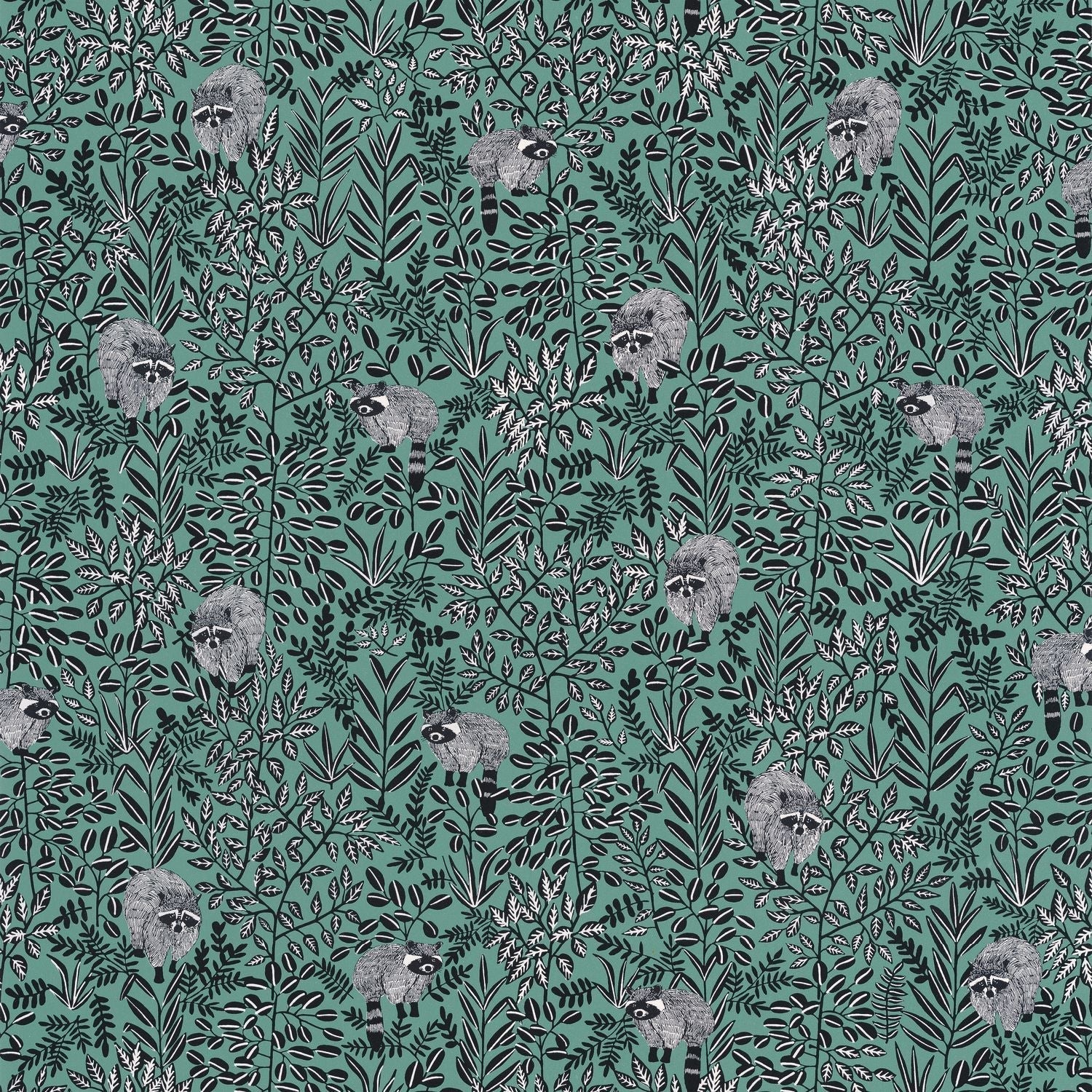 Hygge Free Spirit Wallpaper - Vert Pin - Caselio - 100547918