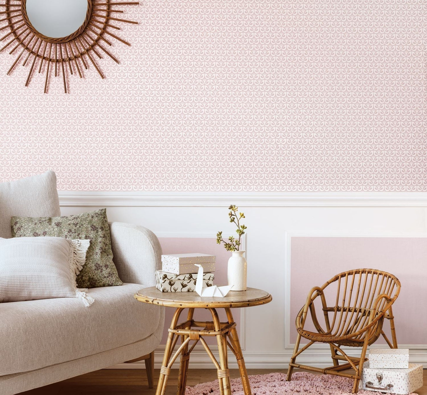 Hygge Freedom Wallpaper - Vieux Rose - Caselio - 100584515