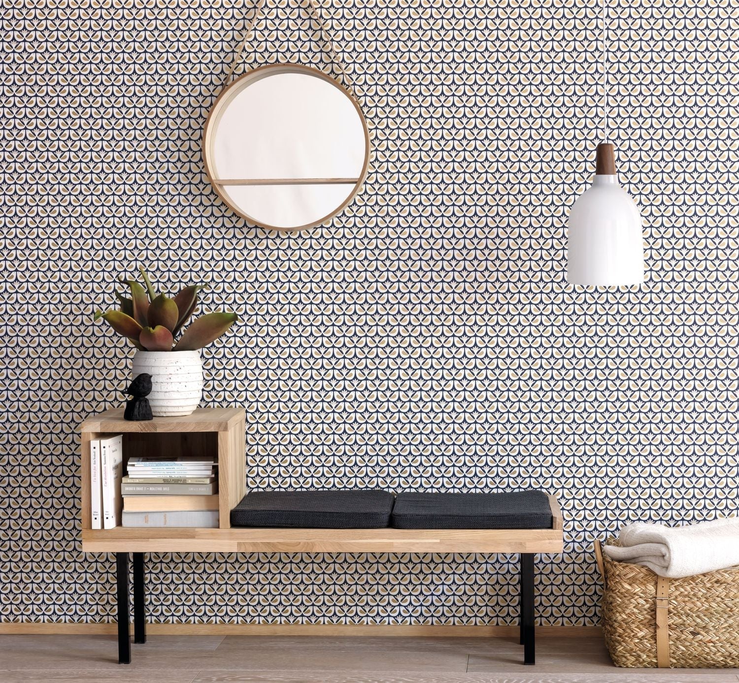 Hygge Freedom Wallpaper - Bleu Nuit - Caselio - 100586931