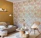 Hygge Hope Wallpaper - Bleu Celeste/ Ocre - Caselio - 100596524