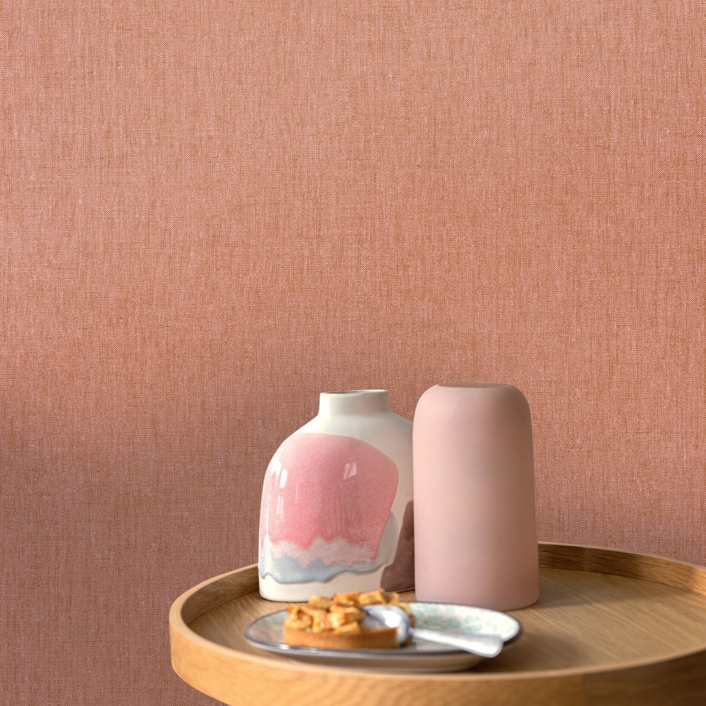 Hygge Uni Wallpaper - Rose/ Cuivre - Caselio - 100604209