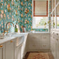 Hykenham Wallpaper - High Sea/Ginger - DOSW217041 - Sanderson