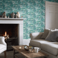 Hypnotic Safari Wallpaper - Teal - Boråstapeter - 2069 - Premier Wallcovering