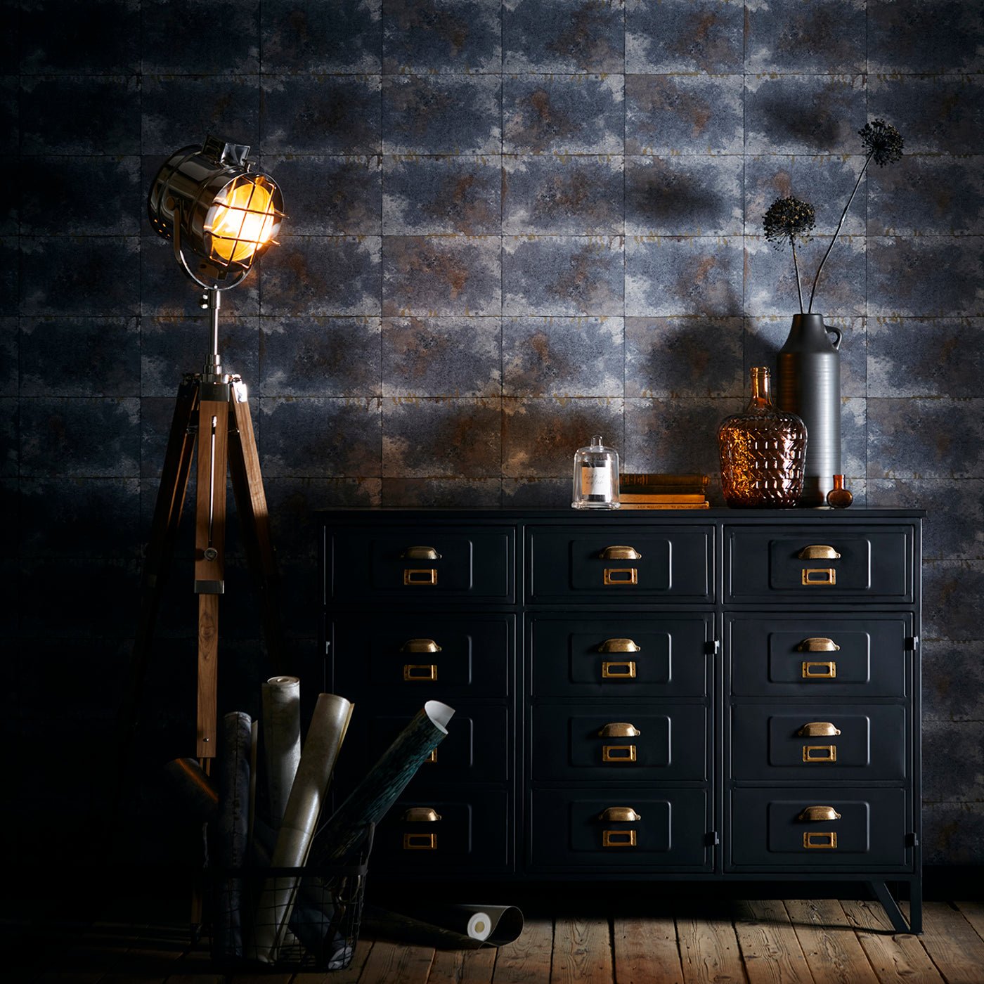 Igneous Wallpaper - Slate - Clarke & Clarke - W0151/04 - Premier Wallcovering