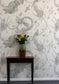 Iguana Superwide Wallpaper - Grey on Ivory - Timorous Beasties - SWP/IGU/IVY/03 - Premier Wallcovering