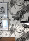 Iguana Superwide Wallpaper - Black on Ivory - Timorous Beasties - SWP/IGU/IVY/01 - Premier Wallcovering