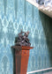 Ikat Damask Wallpaper Panels - Blue - Timorous Beasties - ROR/IKAT/MICA/03 - Premier Wallcovering