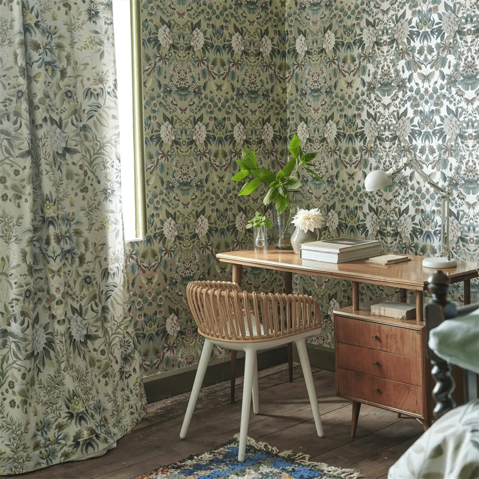 Ikebana Damask Wallpaper - Gilver - PDG1156/03 - Designers Guild