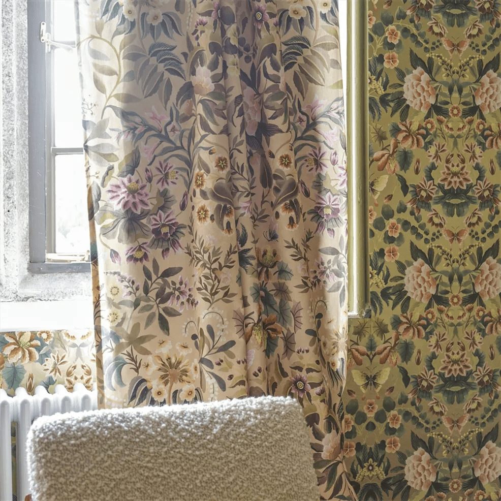 Ikebana Damask Wallpaper - Gold - PDG1156/06 - Designers Guild