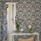 Ikebana Damask Wallpaper - Slate Blue - PDG1156/04 - Designers Guild
