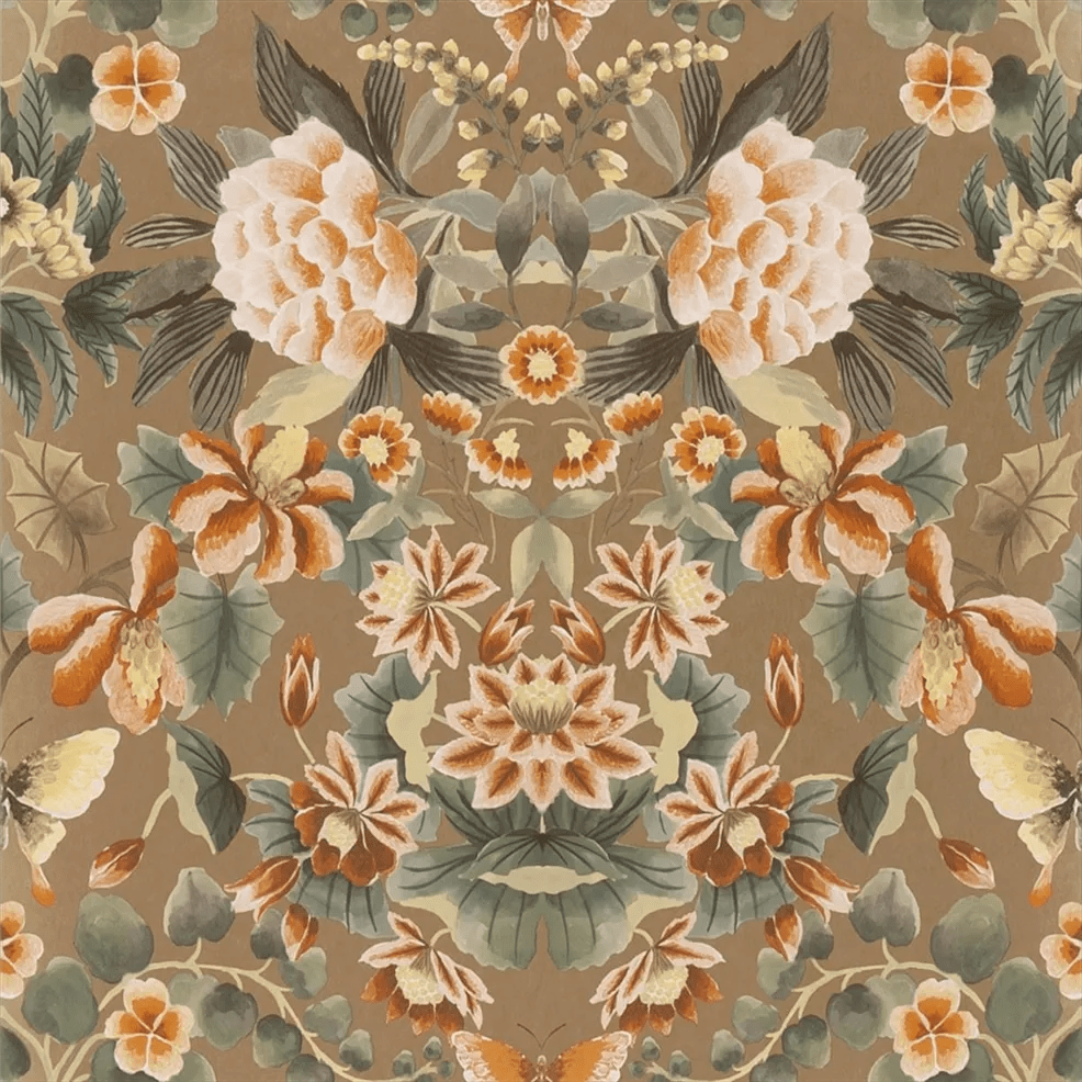 Ikebana Damask Wallpaper - Gold - PDG1156/06 - Designers Guild