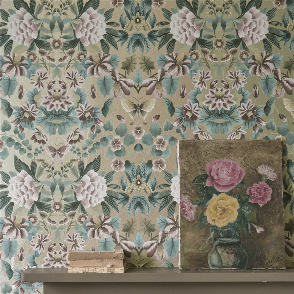 Ikebana Damask Wallpaper - Gilver - PDG1156/03 - Designers Guild