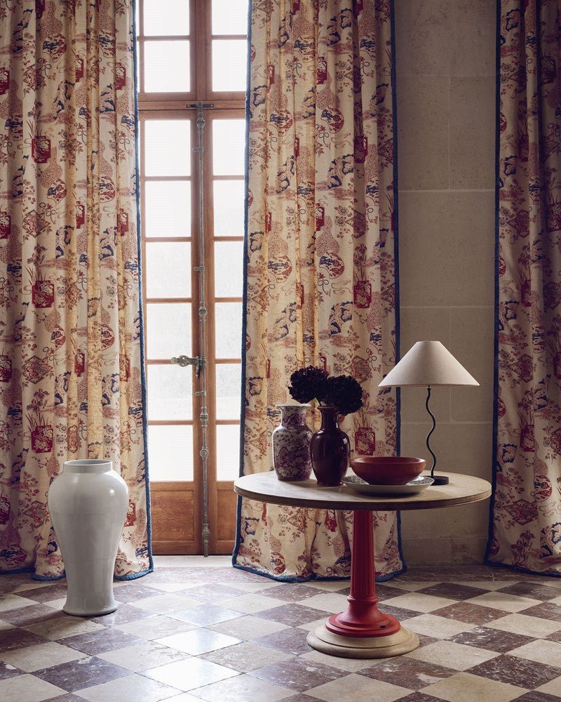 Imari Fabric - Indigo - Manuel Canovas - M4116-01 - Premier Wallcovering