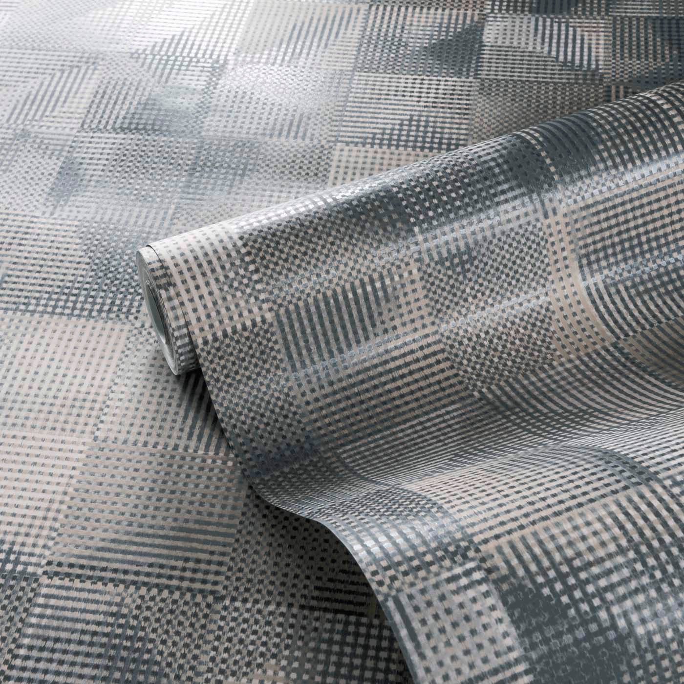 Impatto Wallpaper - Midnight - Clarke & Clarke - W0182/02 - Premier Wallcovering