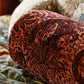 Indian Flock Velvet Fabric - Russet/Mulberry - Morris & Co - 236943 - Premier Wallcovering