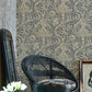 Indian Wallpaper - Charcoal/Nickel - Morris & Co - 216445 - Morris Wallpaper