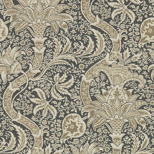 Indian Wallpaper - Charcoal/Nickel - Morris & Co - 216445 - Morris Wallpaper