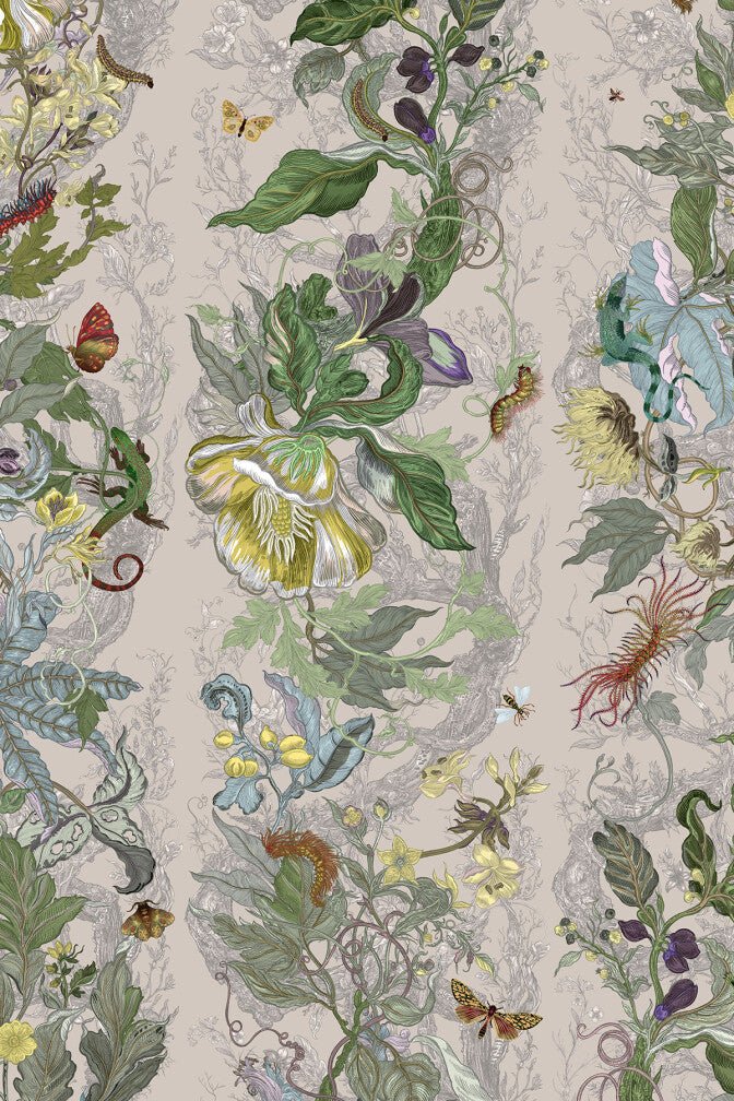 Indie Jungle Wallpaper - Shoebill - Timorous Beasties - JNGL/IJNGL/TXMT/02 - Premier Wallcovering
