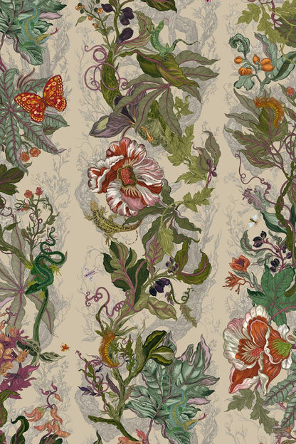 Indie Jungle Wallpaper - Mist - Timorous Beasties - JNGL/IJNGL/TXMT/01 - Premier Wallcovering