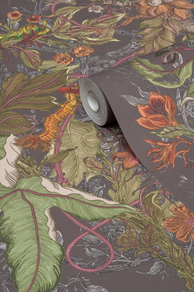 Indie Jungle Wallpaper - Clove - Timorous Beasties - JNGL/IJNGL/TXMT/05 - Premier Wallcovering
