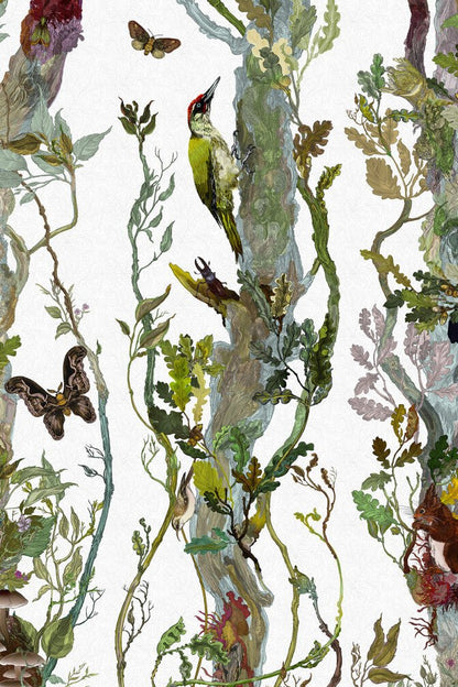 Indie Wood Wallpaper - Alabaster - Timorous Beasties - BTN/INDIE/TXMT/01 - Premier Wallcovering