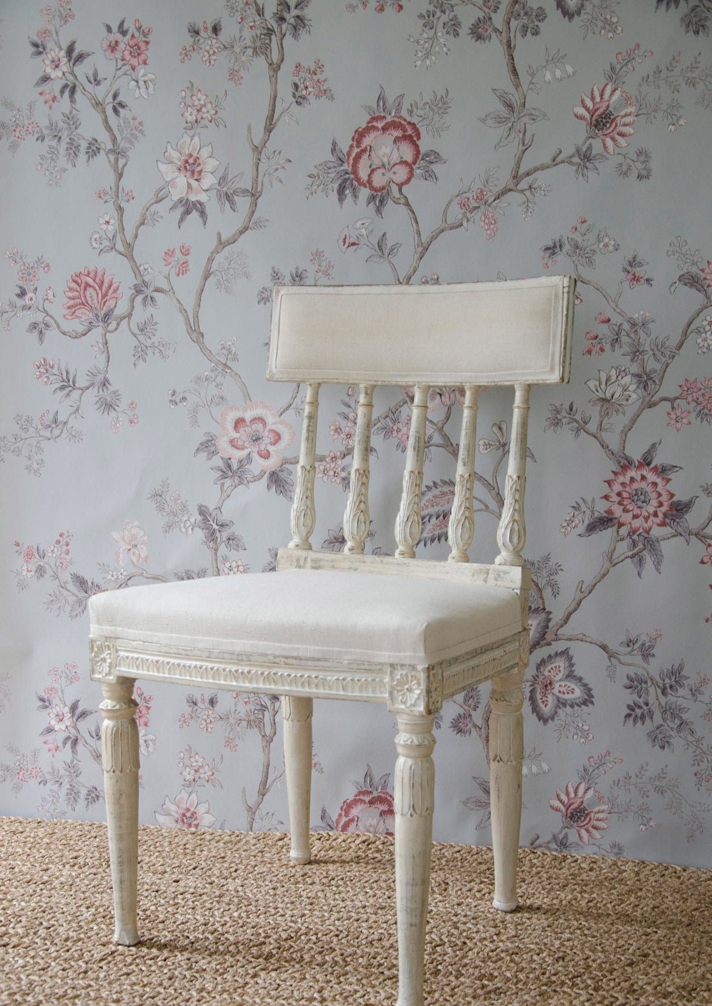 Indienne Wallpaper - China Blue - Lewis & Wood - Premier Wallcovering