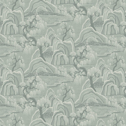 Indigo Garden Wallpaper - Grey - Green - Boråstapeter - 3131 - Premier Wallcovering