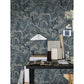 Indigo Garden Wallpaper - Blue and Beige - Boråstapeter - 3133 - Premier Wallcovering