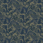 Indigo Garden Wallpaper - Indigo and Gold - Boråstapeter - 3132 - Premier Wallcovering