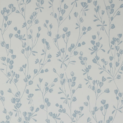 Ines Wallpaper - Cream/Blue - J178W - 04 - Jane Churchill