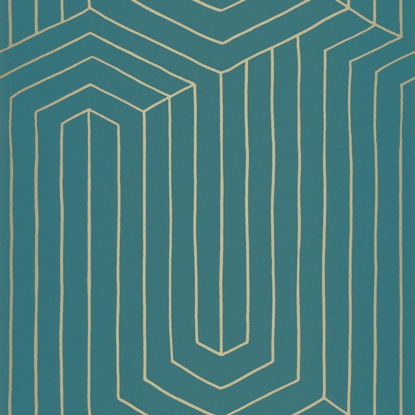 Infini Wallpaper - Bleu Canard - Caselio - 104526023