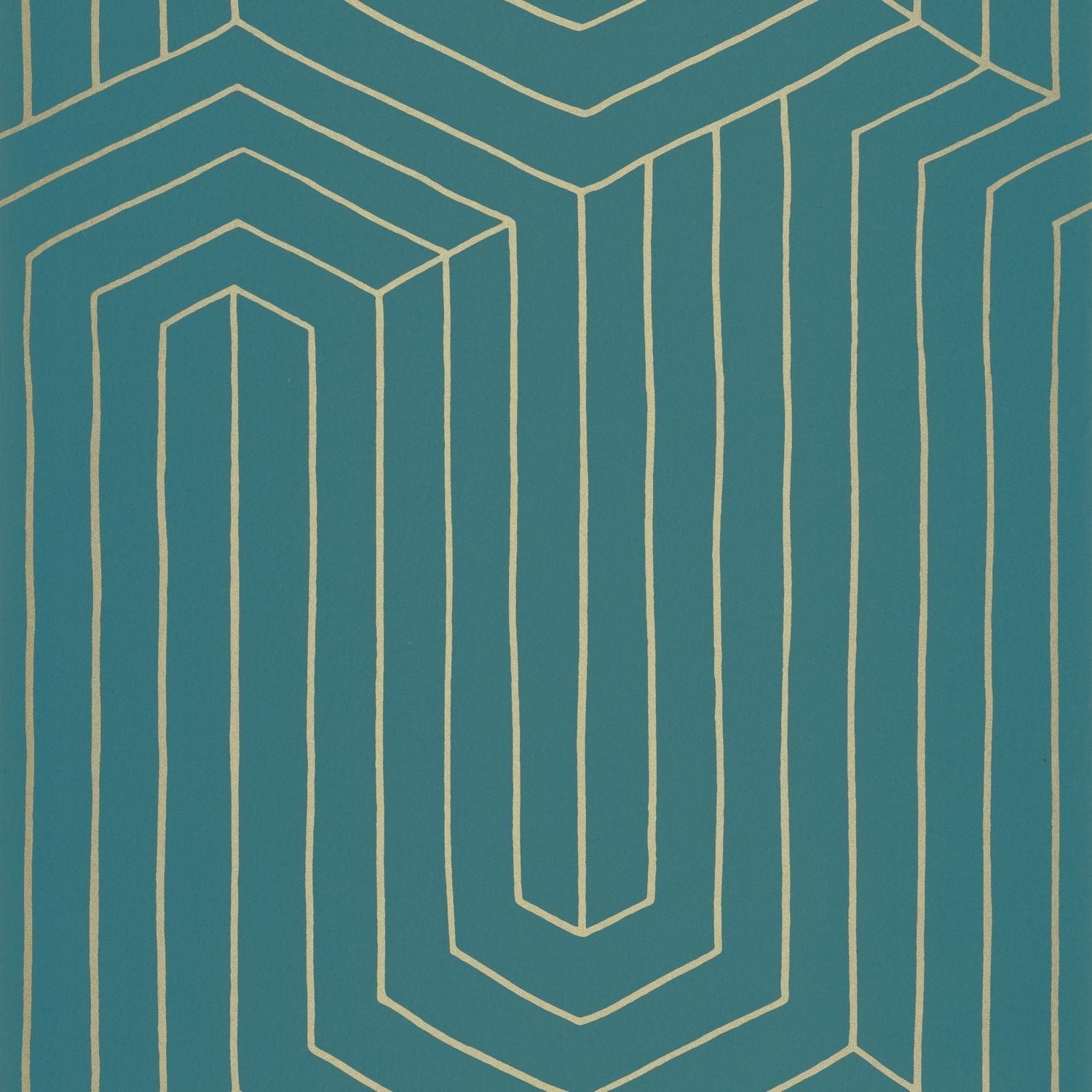 Infini Wallpaper - Bleu Canard - Caselio - 104526023