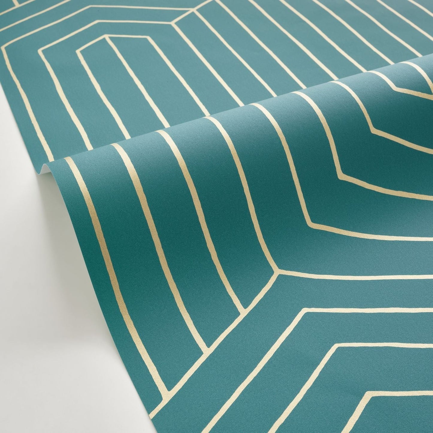 Infini Wallpaper - Bleu Canard - Caselio - 104526023