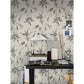 Ink Bamboo Wallpaper - Charcoal - Boråstapeter - 3113 - Premier Wallcovering