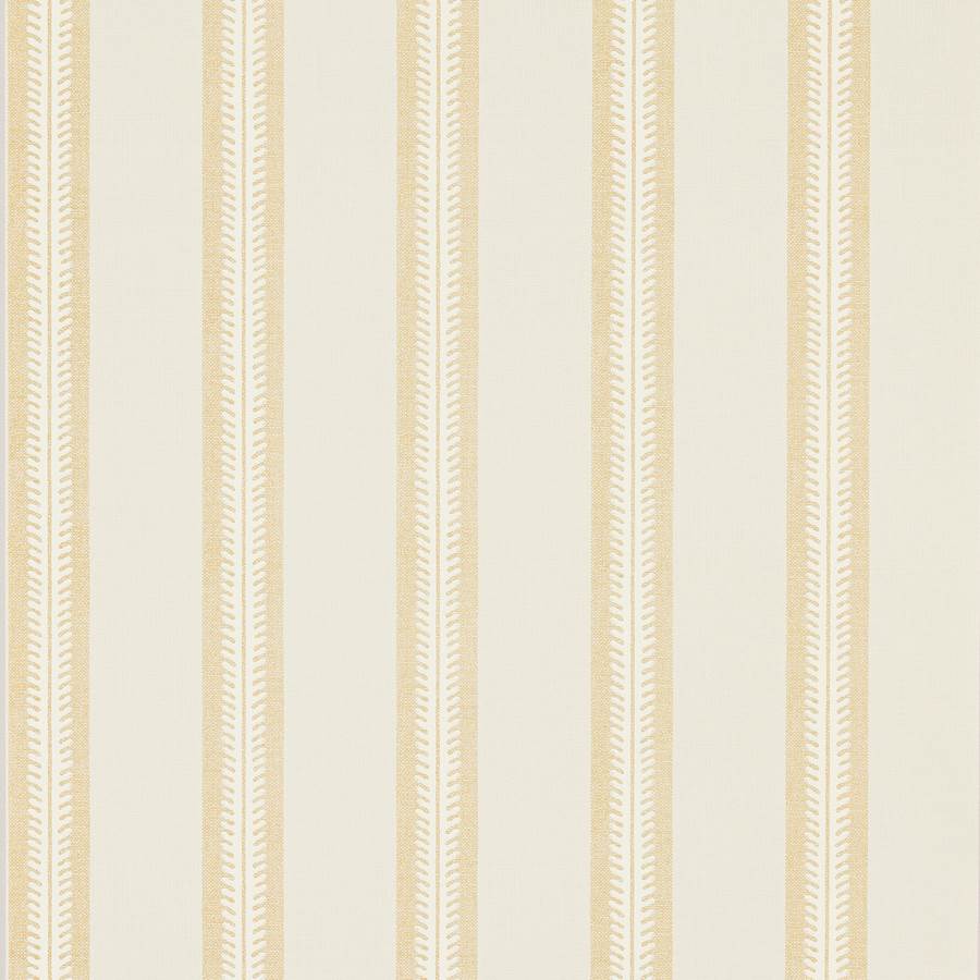 Innis Stripe Wallpaper - Yellow - J190W - 01 - Jane Churchill