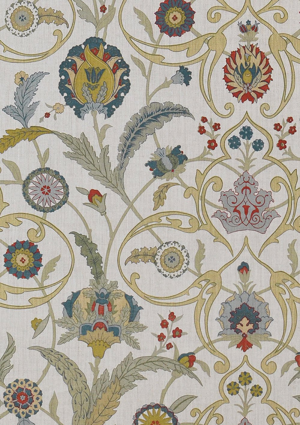 Ipek Damask Wallpaper - Pugin - Lewis & Wood - Premier Wallcovering