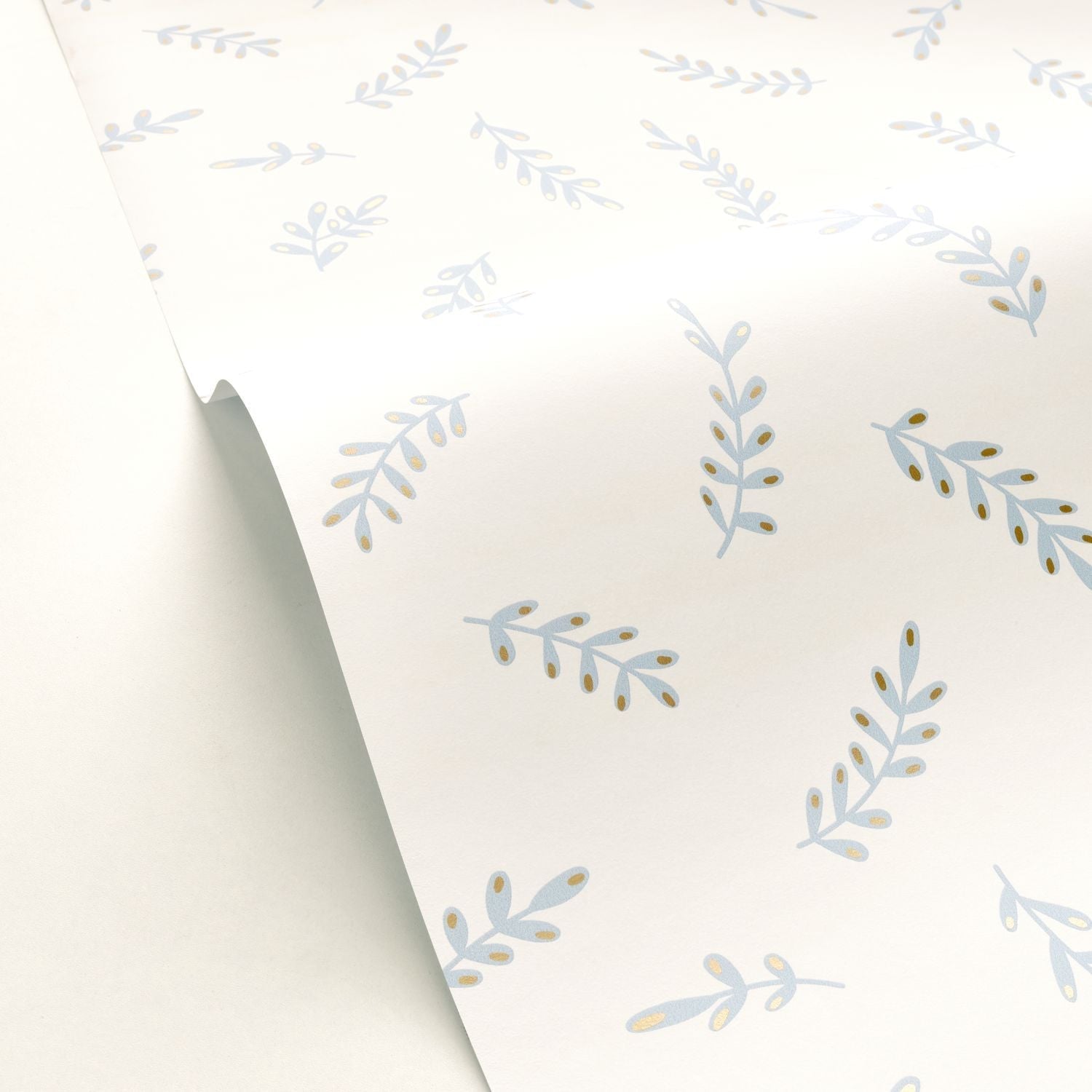 Iris Wallpaper - Bleu Fumee - Caselio - 103096005