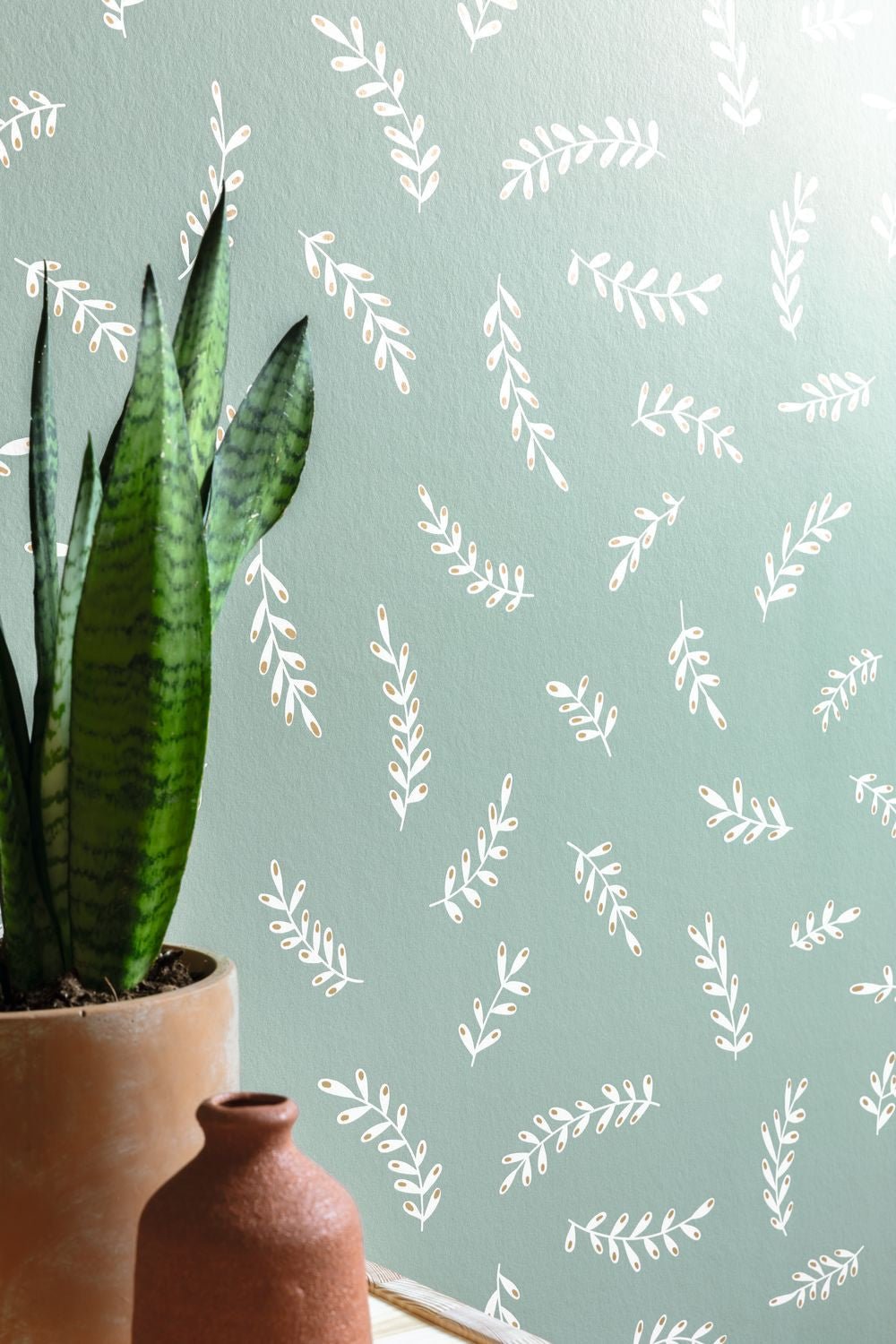 Iris Wallpaper - Vert De Gris - Caselio - 103097070