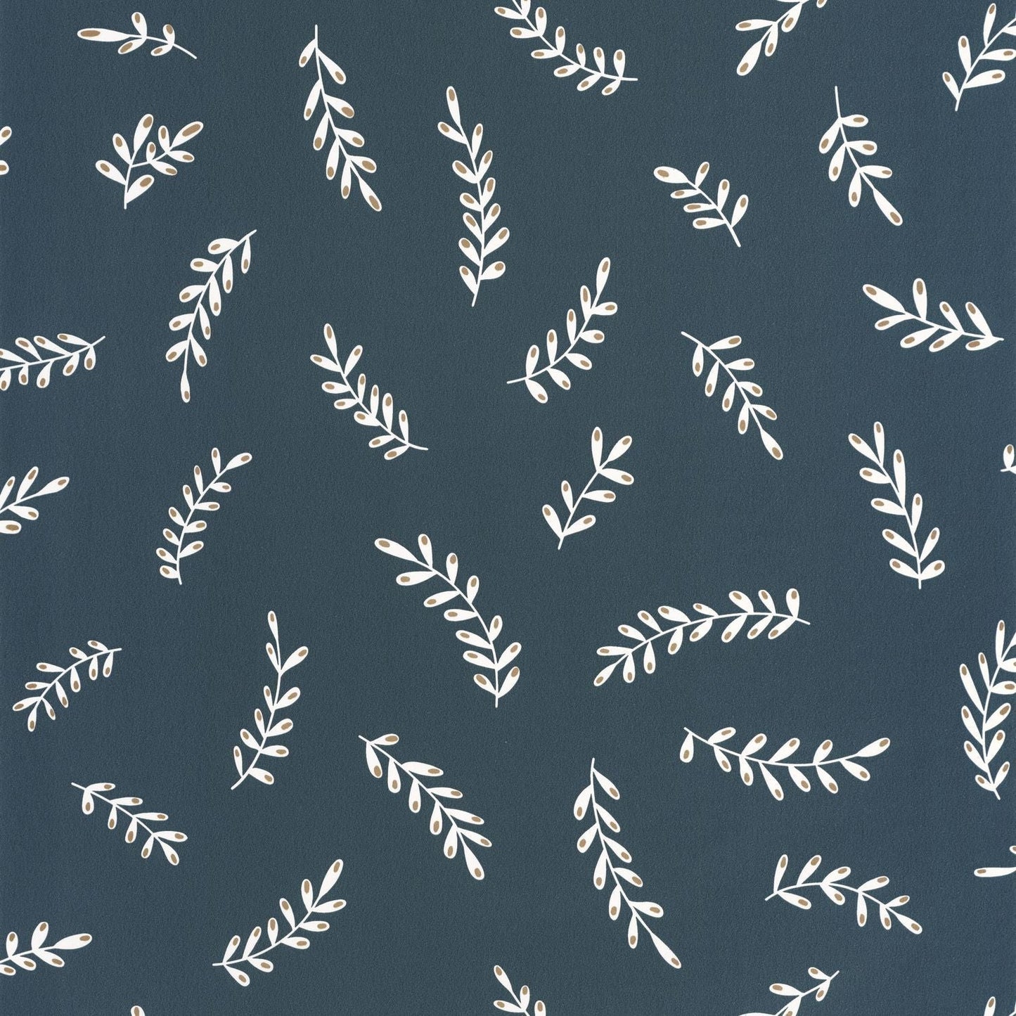 Iris Wallpaper - Bleu Nuit - Caselio - 103096163